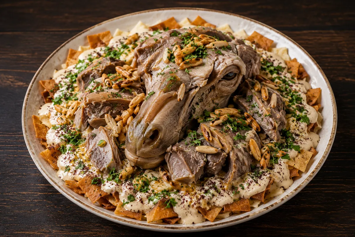 صحن لحمة راس